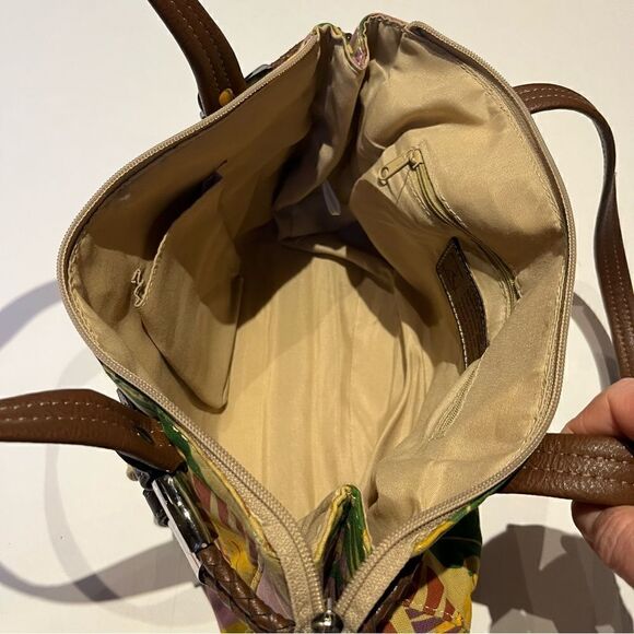 Relic by Fossil Shoulder Handbag Medium Size Yellow/Green Multi floral - Picture 9 of 14